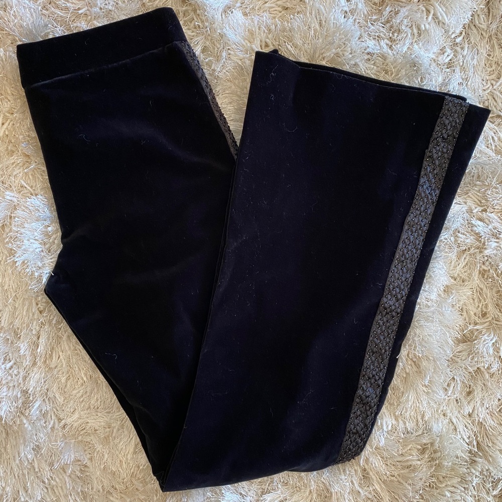 Theory Suede Black Pants